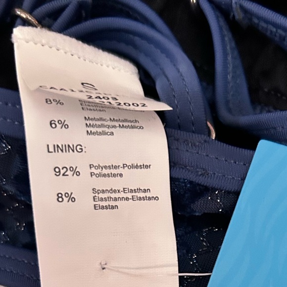 CUPSHE Mysterious Sea Cross Back Bikini Top & Standard Bottoms Set Size S - Picture 5 of 8